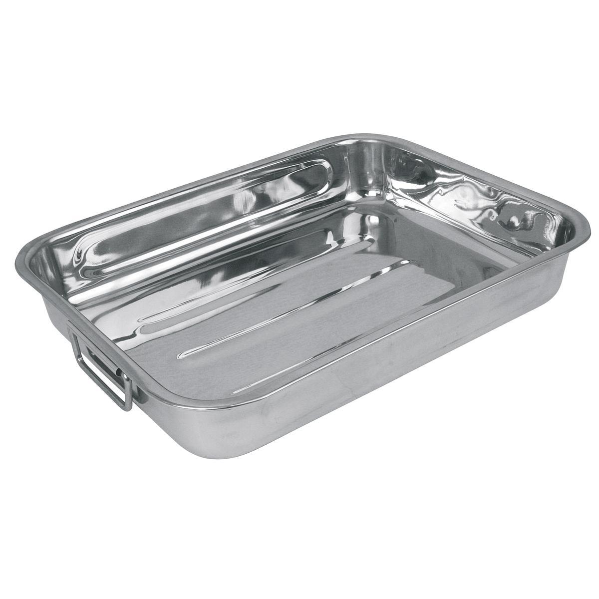 Plat à four - Acier inoxydable - 27 x 20 cm - Gris Plat à four - Acier inoxydable - 27 x 20 cm - Gris