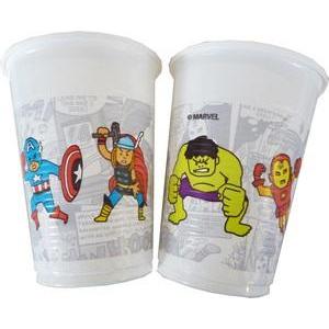 Avengers team power gobelets plastique x 8 pièces m2