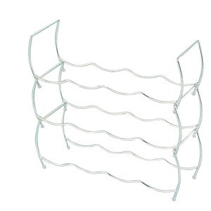 Range - bouteilles 3 niveaux - Hauteur 40 cm - Gris