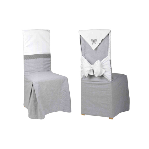 Housse De Chaise Charmelia Gris Housse De Chaise La Foir Fouille