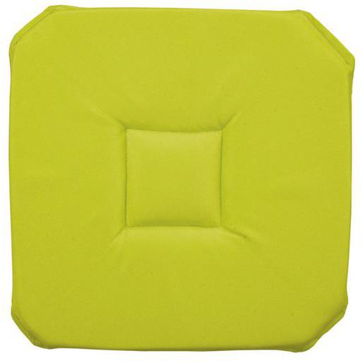 Galette De Chaise Polyester Vert Galette De Chaise La Foir
