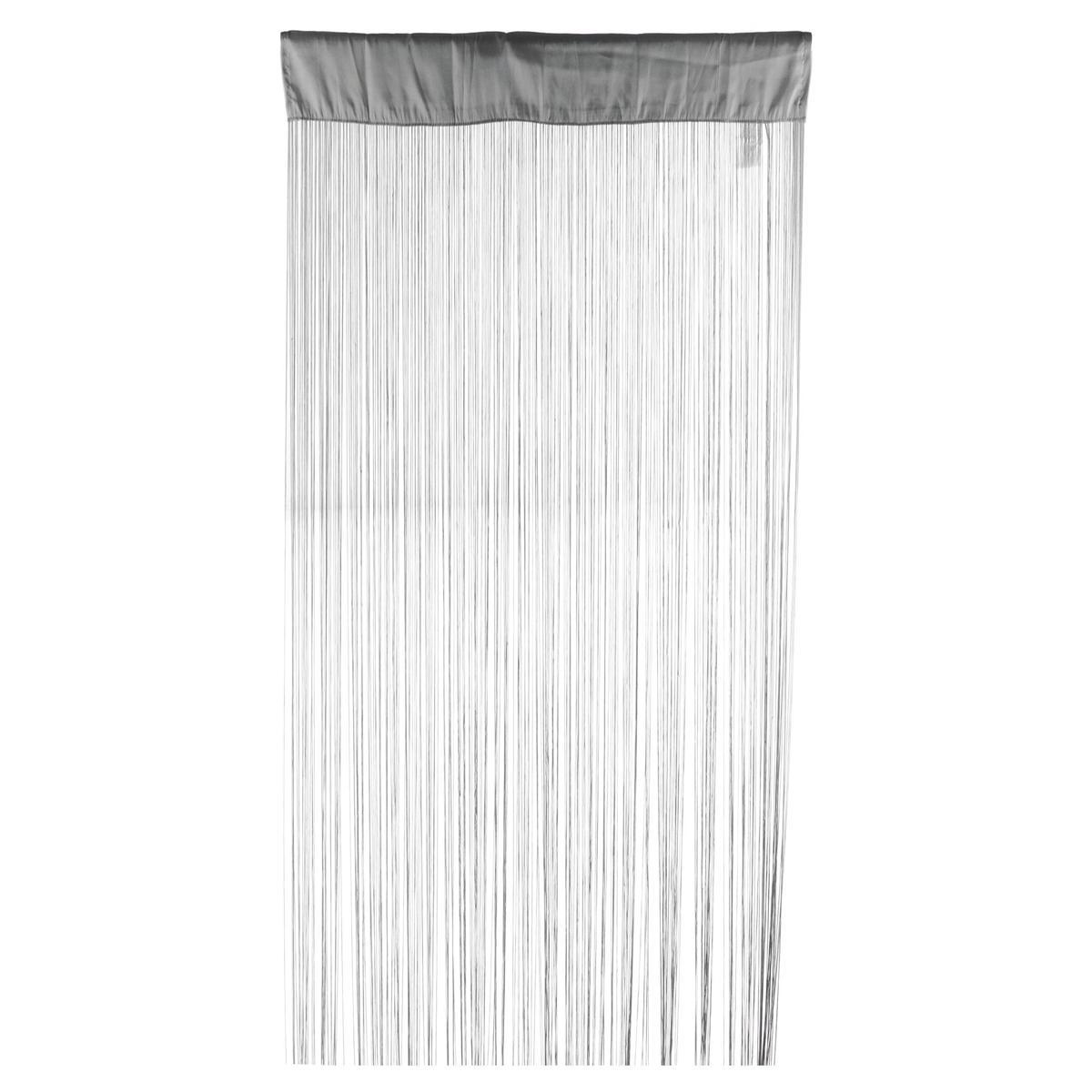 rideau fils 90 x 200 cm gris rideaux de fil la foir fouille