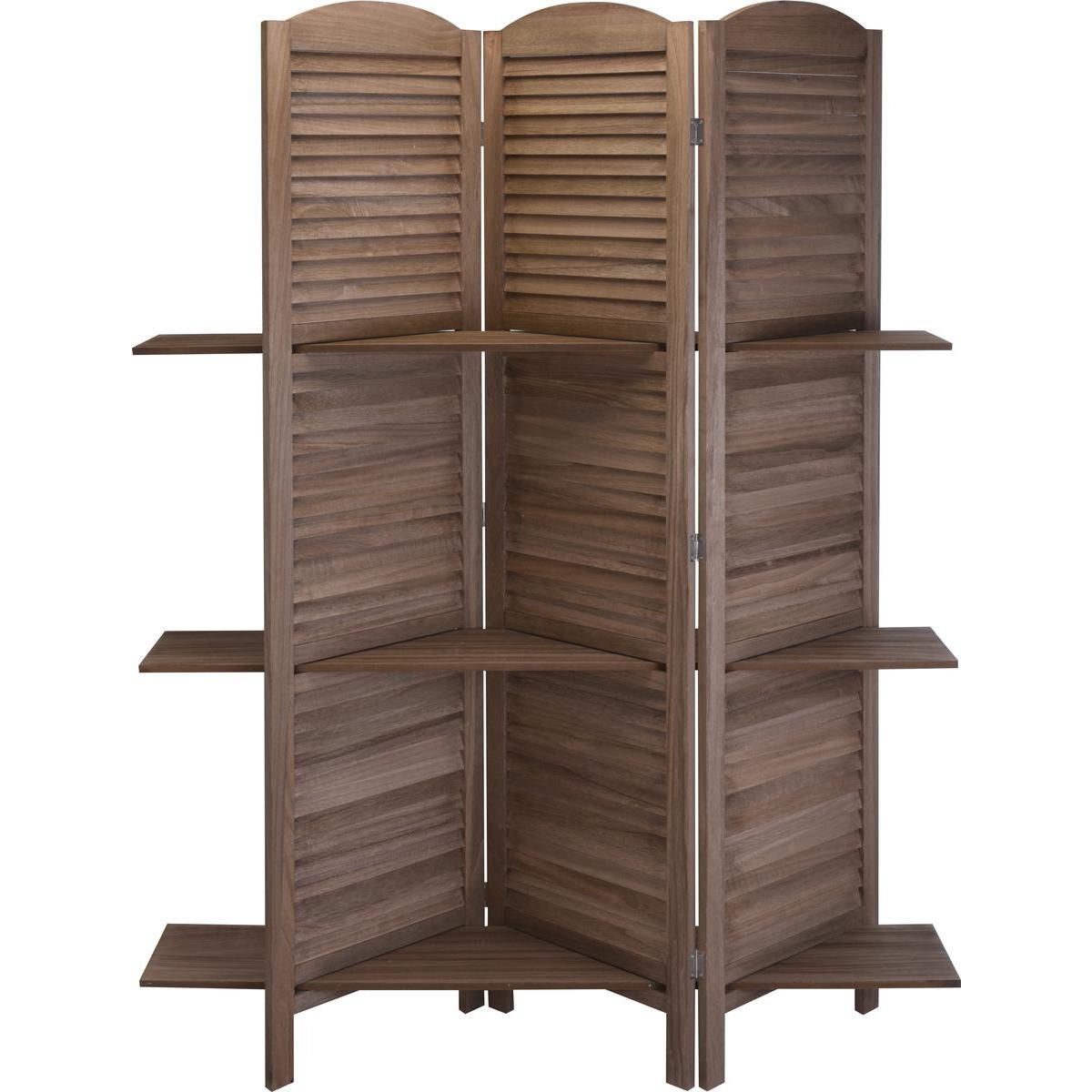 paravent 3 etages 120 x 1 8 x h 174 cm objets deco la foir fouille