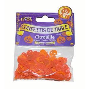 Confetti de table Citrouille - L 10 x H 0.5 x l 10 cm - Orange - PTIT CLOWN
