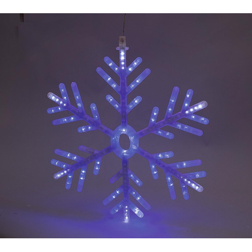 Flocon lumineux , Bleu et blanc , Décoration lumineuse de