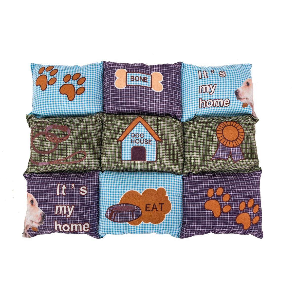 Coussin Patchwork Pour Animaux 40 X 50 Cm Differents Modeles Et Formats Multicolore Paniers Pour Chiens Et Corbeilles La Foir Fouille