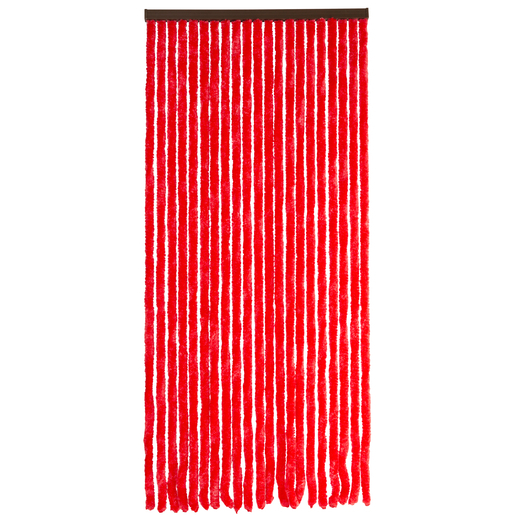 Rideau Chenille A 21 Rangs 100 Polypropylene Rose Rideaux