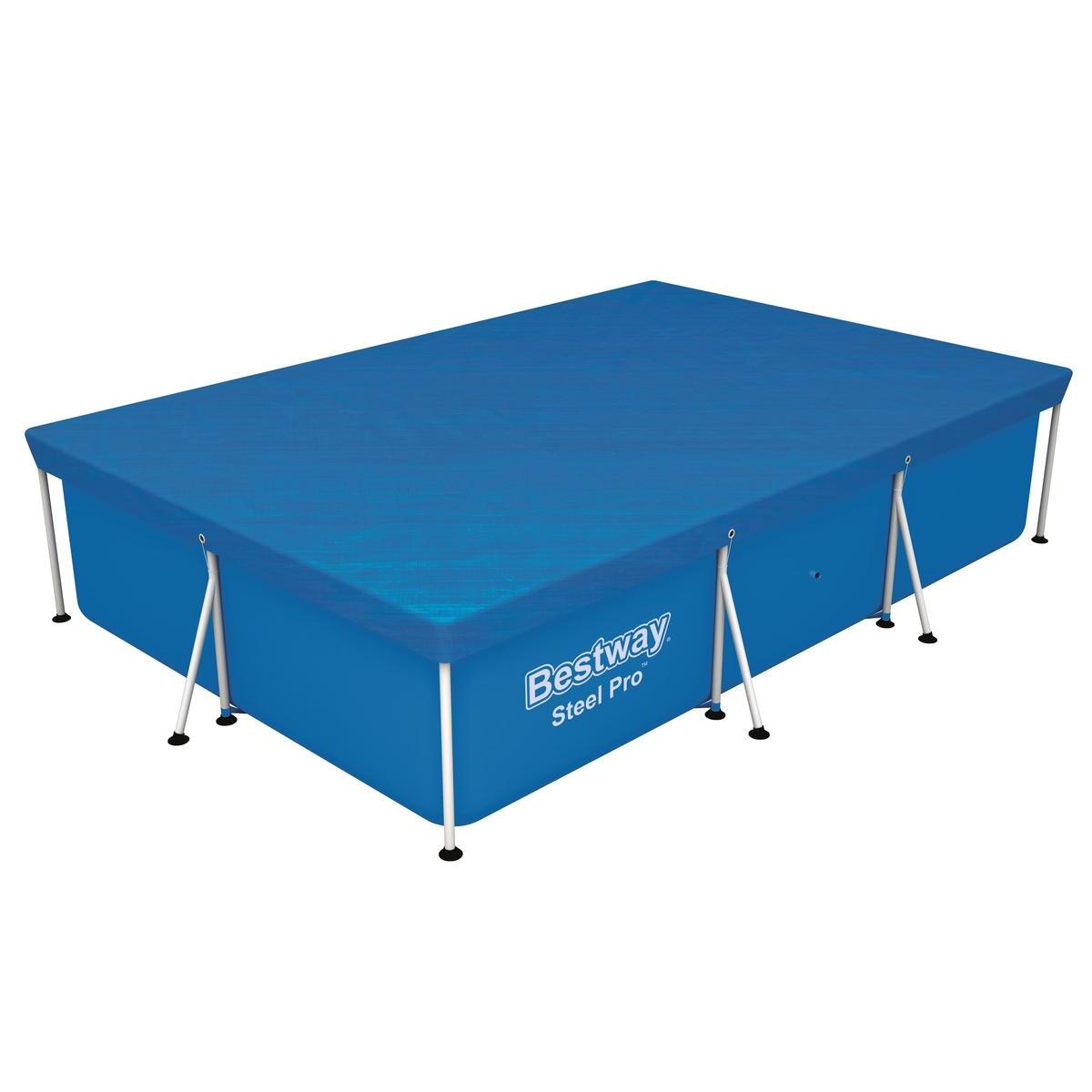 bache 4 saisons pour piscine tubulaire 300 x 200 cm bleu bestway produits divers la foir fouille