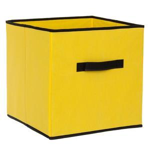 Cube de rangement souple - 31 x 31 x 31 cm - Différents coloris - Jaune