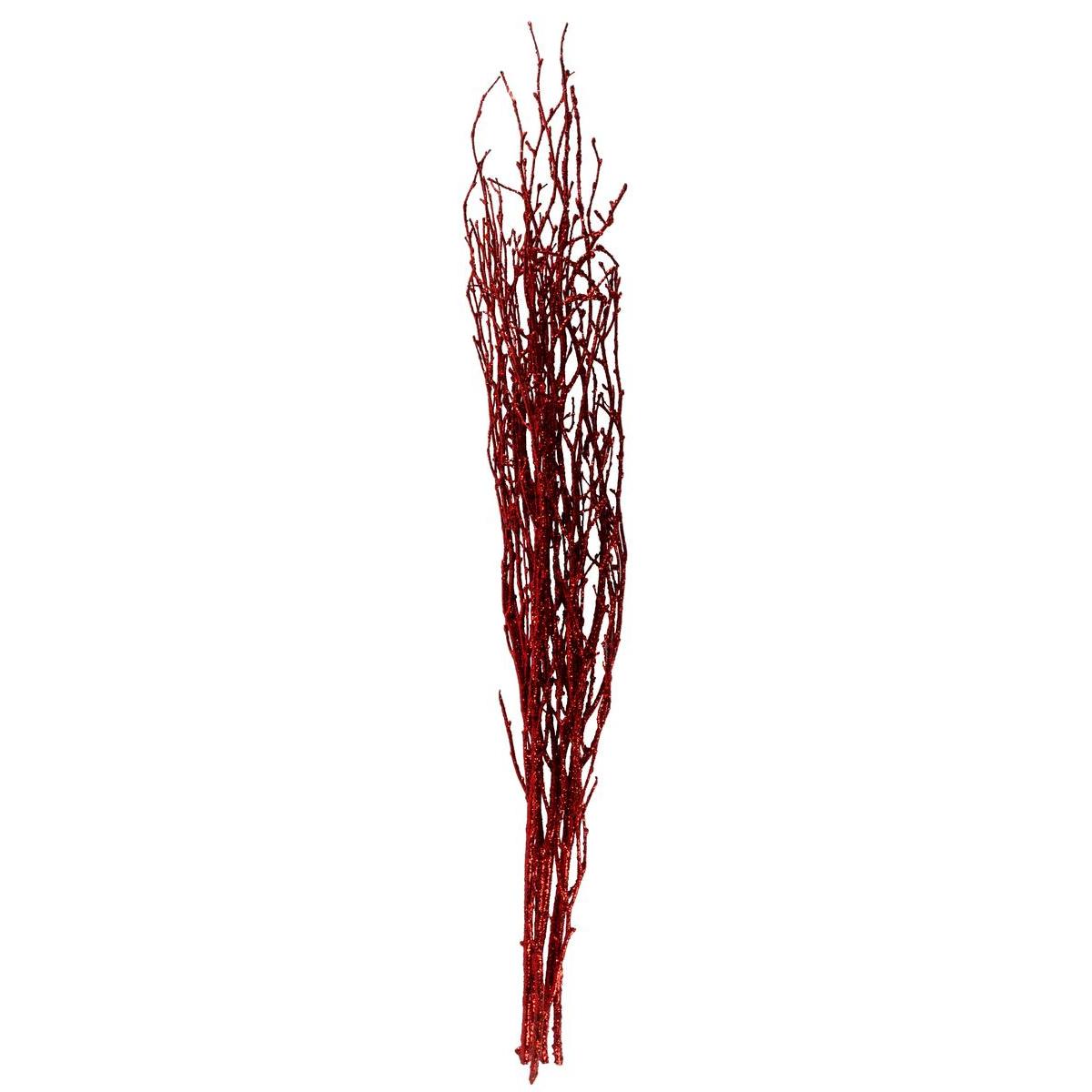 Fagot 5 branches - Bouleau séché - H 90 cm - Rouge ou argenté Fagot 5 branches - Bouleau séché - H 90 cm - Rouge ou argenté