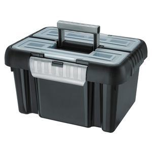 Mallette - Plastique - 35,5 x 26 x H 20 cm - Noir
