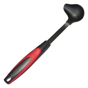 Louche à bec de cuisine - Longueur 30,5 cm - Noir et rouge