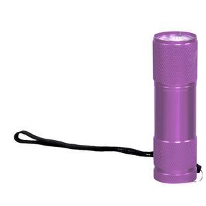 Mini lampe torche - L 9 cm - Différents coloris - Rose, violet, bleu, rouge, cuivre, or, vert ou gris