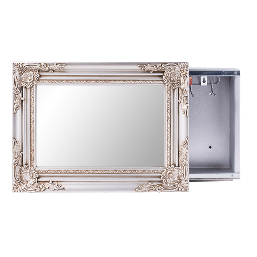Armoire Miroir Paulownia Verre Gris Miroirs La Foir Fouille