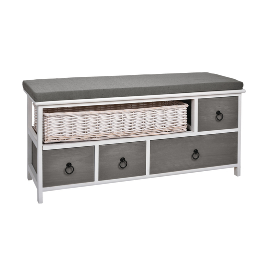 Banc De Rangement Sidonie 100 X 32 X H 45 Cm Meubles De