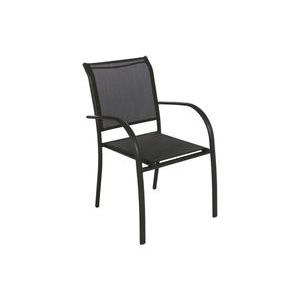 Fauteuil Piazza anthracite chiné et graphite - Gris anthracite, chiné et graphite