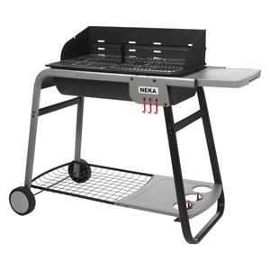 Barbecue à charbon Neka Azur pro - L 120 x l 58.5 x H 95 cm - Noir, gris