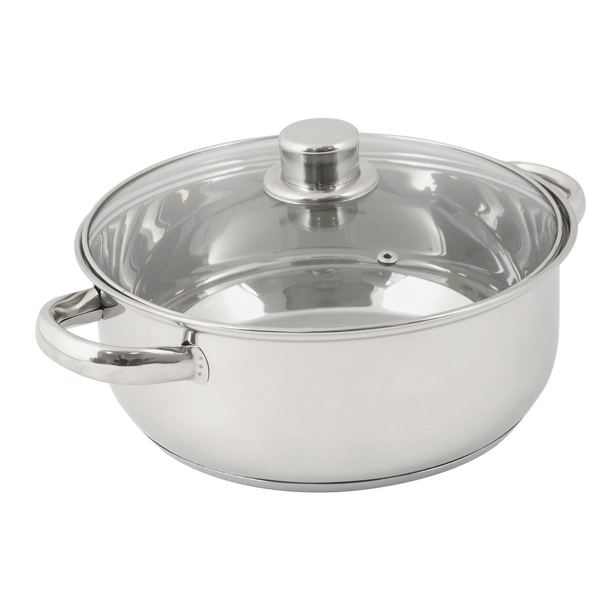 Faitout olymp - Acier inoxydable - Diamètre 28 cm - Gris Faitout olymp - Acier inoxydable - Diamètre 28 cm - Gris