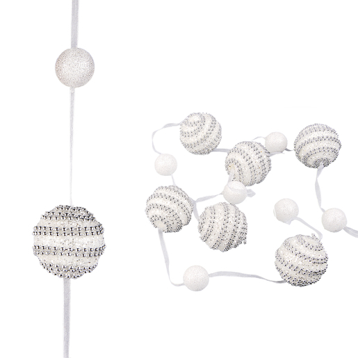 Guirlande Blanc Gris Guirlandes De Sapin De Noel La Foir Fouille