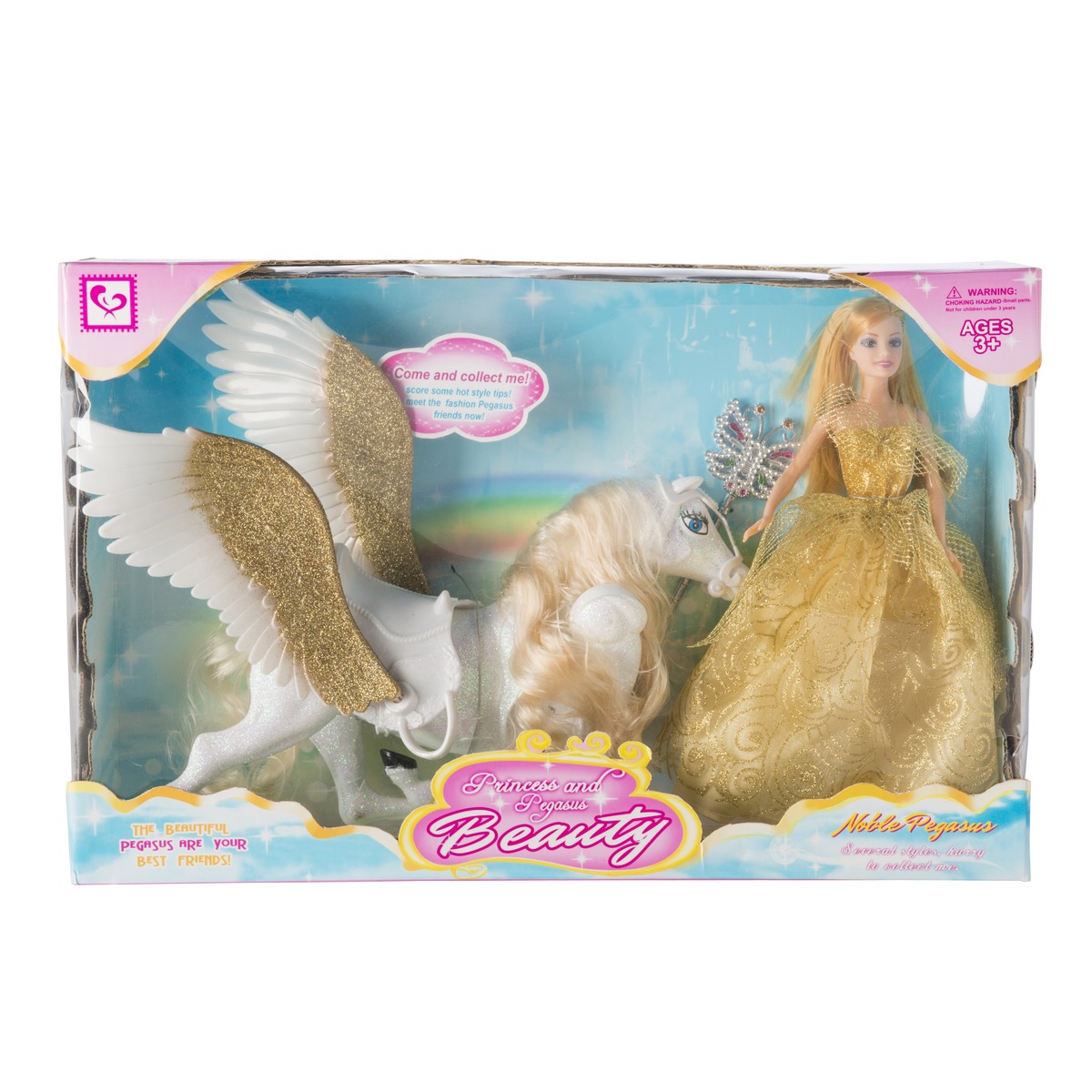 Cheval + poupée + accessoires - 50 x 32,5 x 12,3 cm - Multicolore Cheval + poupée + accessoires - 50 x 32,5 x 12,3 cm - Multicolore