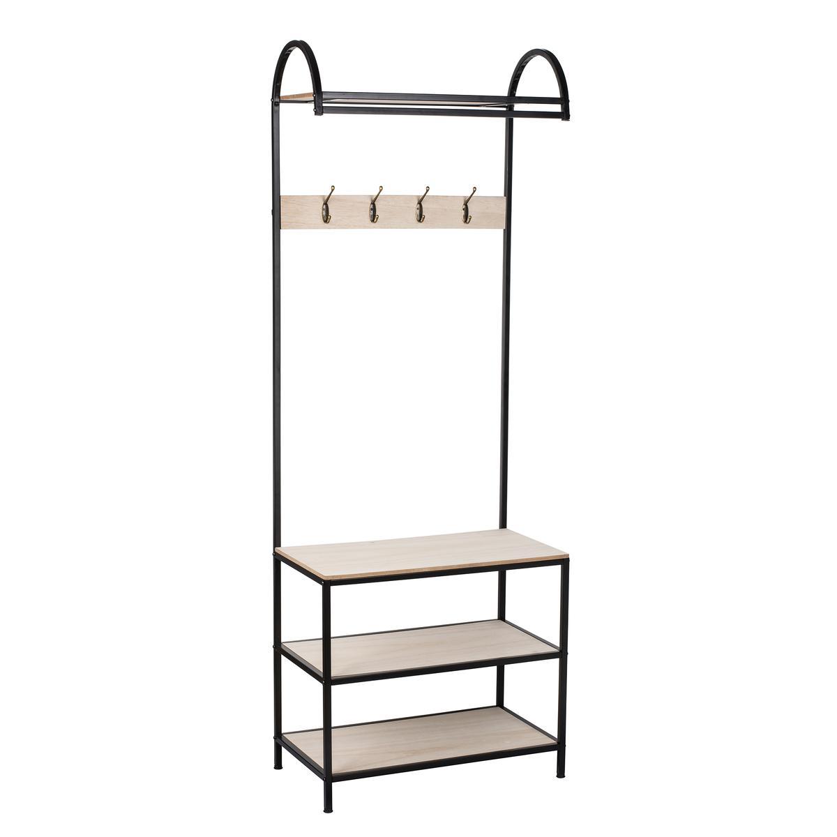 meuble vestiaire 60 x 33 x h 169 cm pateres porte manteaux et portants la foir fouille