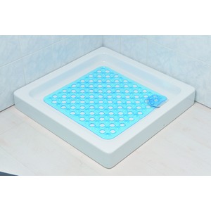 Tapis fond de douche anti-glisse - 50 x 50 cm - Bleu ciel