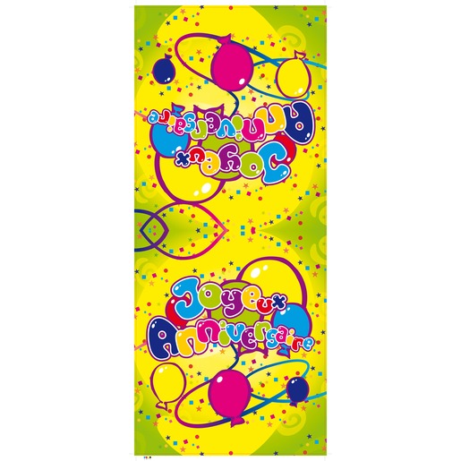 Nappe En Rouleau Joyeux Anniversaire En Papier Gaufre Multicolore Anniversaire La Foir Fouille