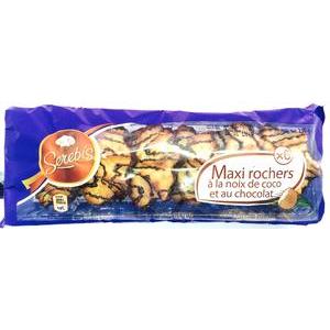 6 maxi rochers noix de coco chocolat