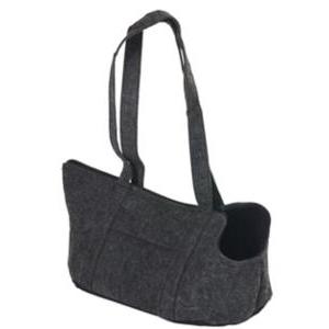 Sac de transport feutré pour petits animaux - 22 x 46 x 26 cm - Gris foncé