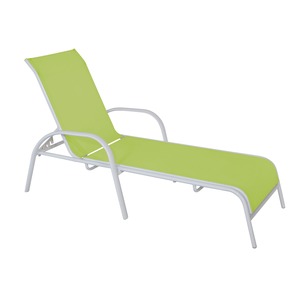 Chaise longue Sunshine - 165,5 x 65,5 x 50 cm - vert