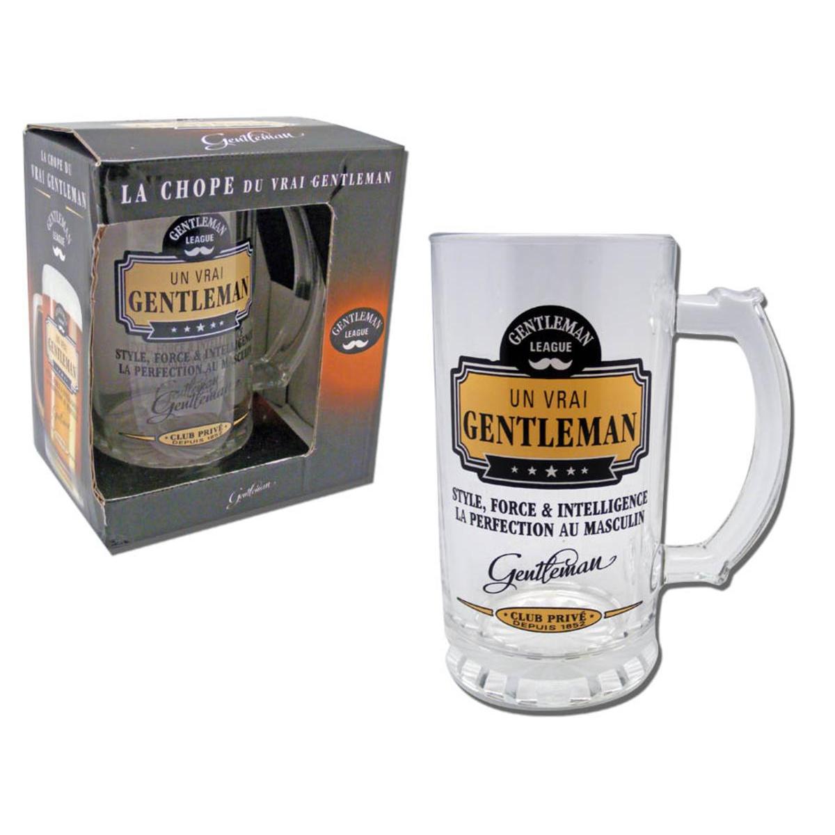 Chope A Biere Gentleman Differents Modeles O 12 X H 16 Cm Transparent Multicolore Cuisine Cadeaux La Foir Fouille