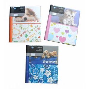 Album 20 pochettes adhésives blanches animaux - Différents modèles