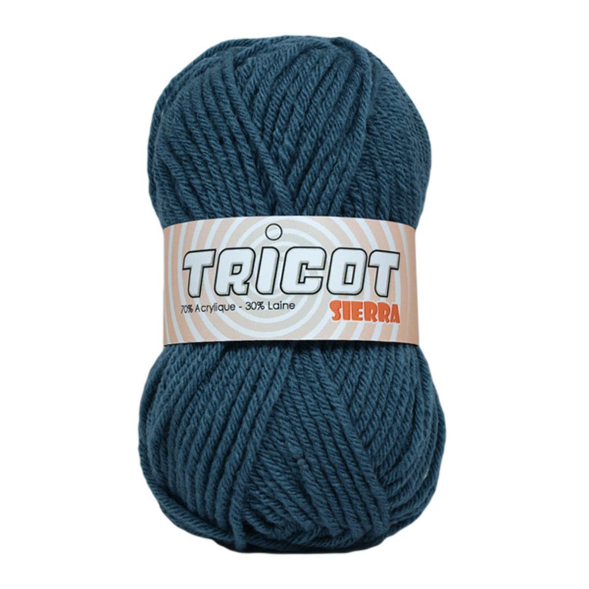 Pelote Sierra - 70% acrylique et 30% laine - 50 g - Bleu Pelote Sierra - 70% acrylique et 30% laine - 50 g - Bleu