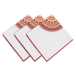 3 serviettes de table Mandala - 45 x 45 cm