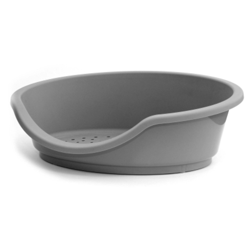 Panier Couvert Chien Corbeille Pour Chien Plastique Gris Lin Paniers Pour