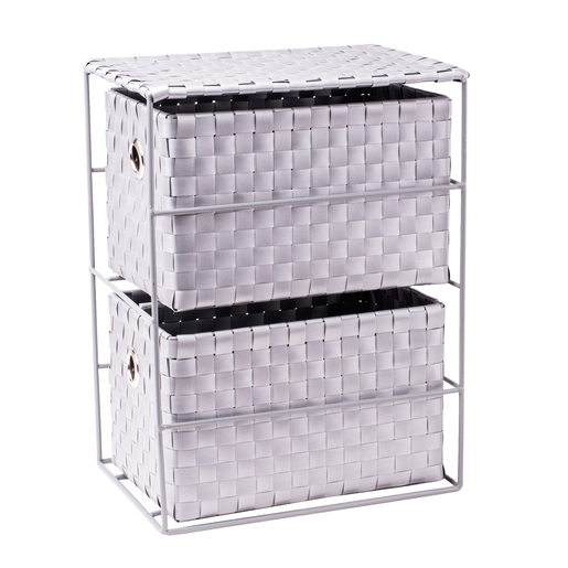 Tour De Rangement Polypropylene Acier Gris Noir Produits