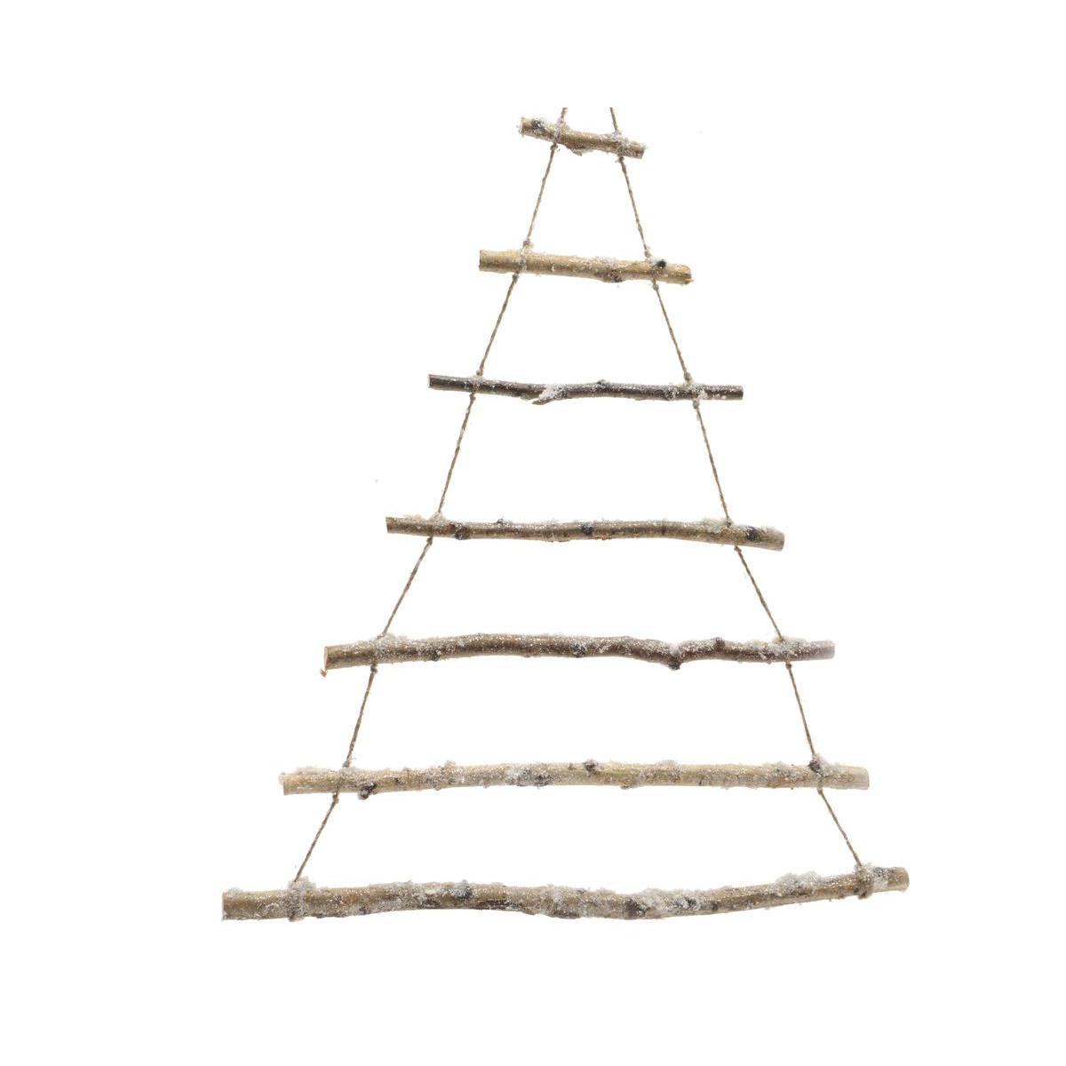 Suspension arbre bouleau à décorer - Bois - 70 x H 90 cm - Marron