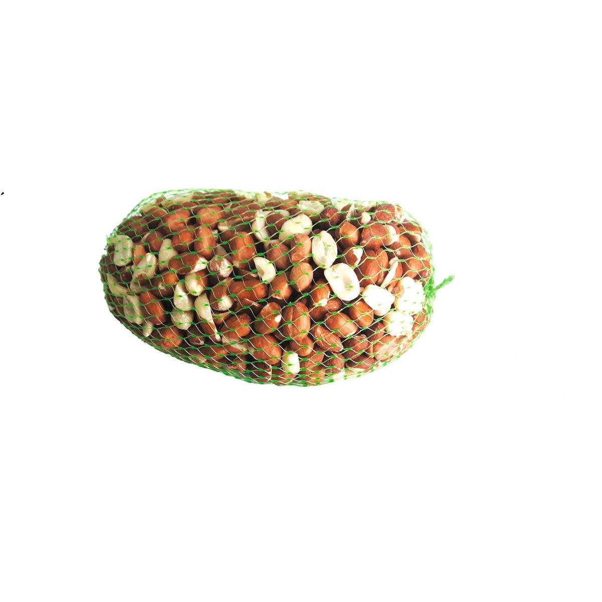 Cacahuètes décortiquées en filet - 17 x 14 x 4 cm - Marron