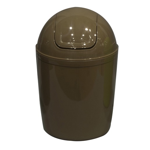 Mini Poubelle En Plastique 1 3 Litres Taupe Poubelles Salle De Bain La Foir Fouille