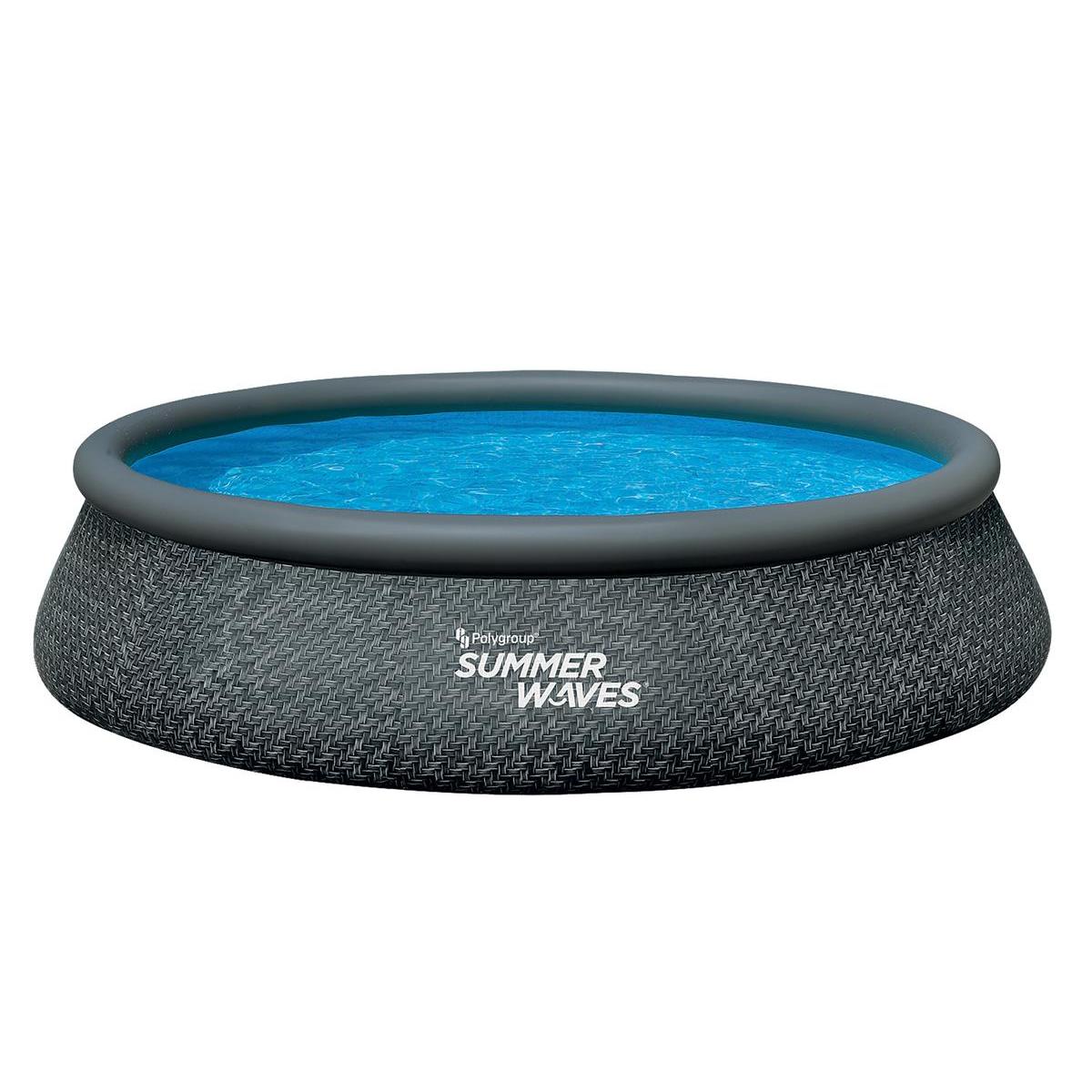 Piscine autoportante - ø 305 x H 76 cm - Gris Piscine autoportante - ø 305 x H 76 cm - Gris