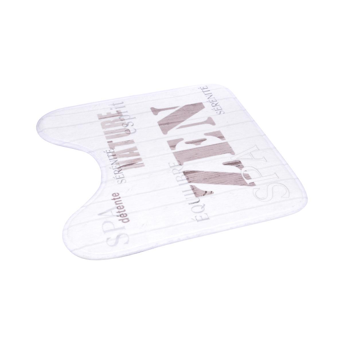 Tapis contour WC - L 45 x l 45 cm - Multicolore Tapis contour WC - L 45 x l 45 cm - Multicolore