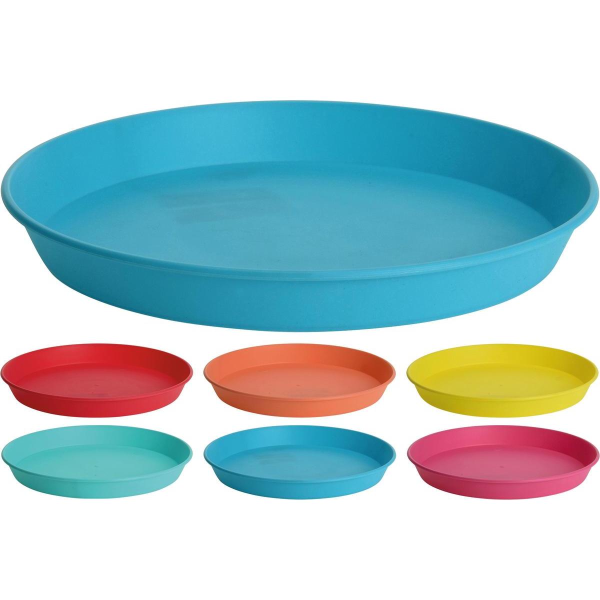 Set de 10 assiettes en plastique dur réutilisables, vaisselle de