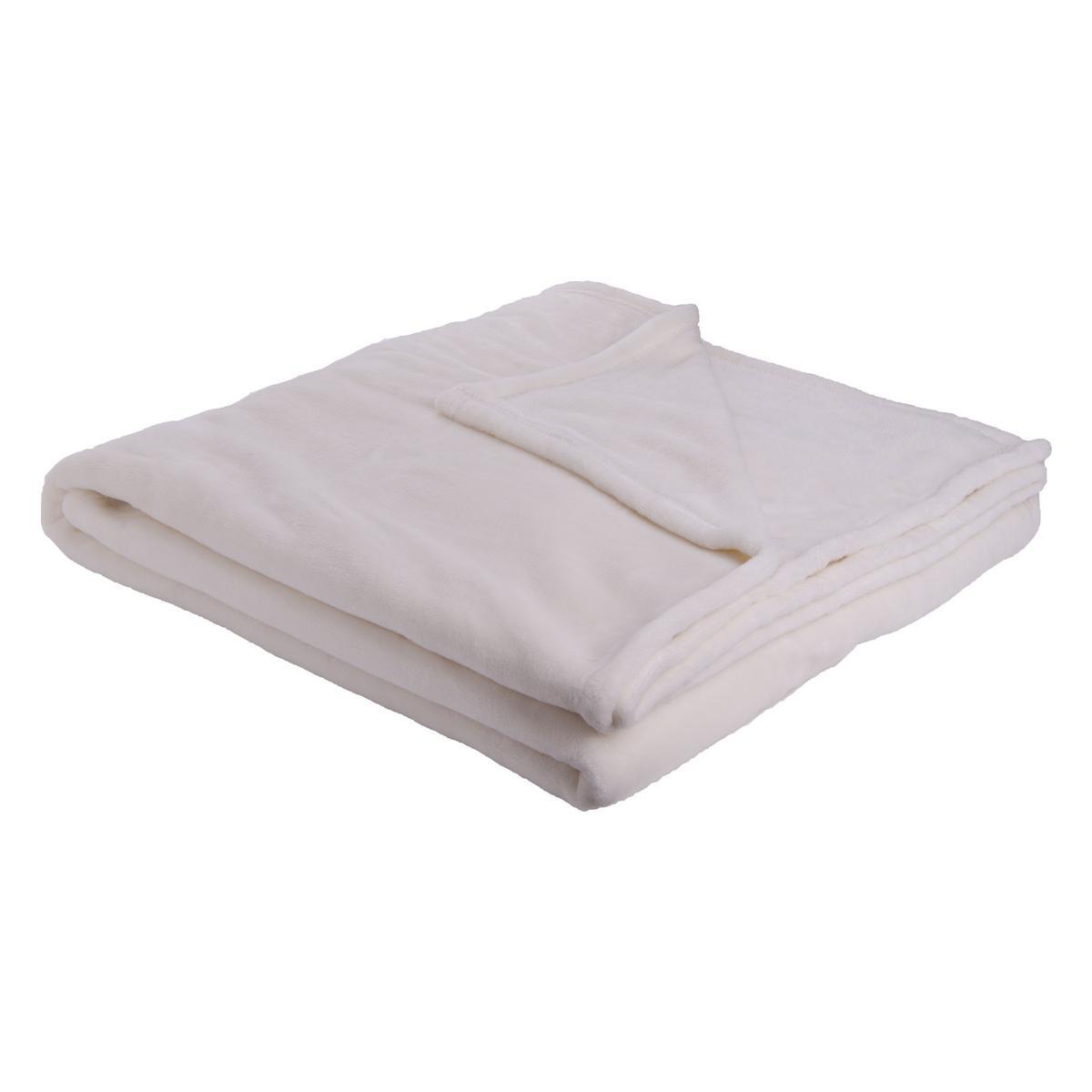 Plaid - 150 x 200 cm - Blanc Plaid - 150 x 200 cm - Blanc