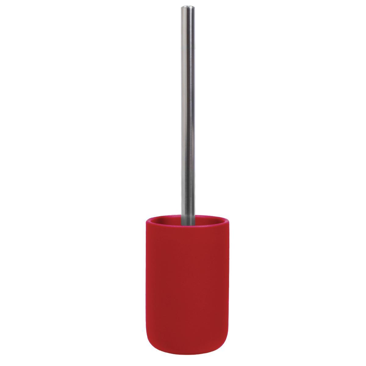 Pot WC avec brosse - Rouge Pot WC avec brosse - Rouge