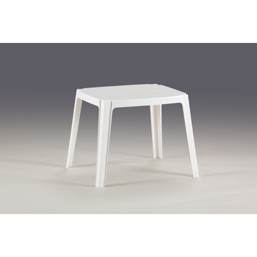 Table De Jardin D Appoint Polypropylene Blanc Mobilier De