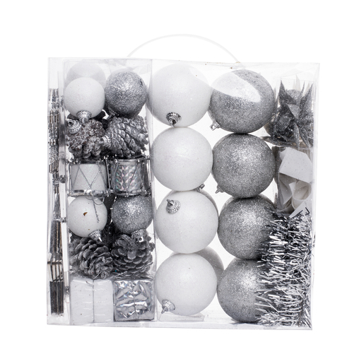 Kit Deco Sapin Blanc Decoration De Sapin De Noel La Foir Fouille