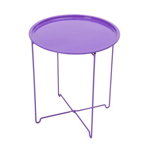 Table avec plateau amovible - 45 x 45 x H 52 - Différents coloris