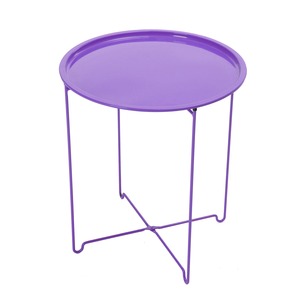 Table avec plateau amovible - 45 x 45 x H 52 - Différents coloris