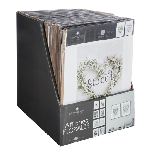 2 Affiches Fleur Multicolore Stickers Et Adhesifs Deco La