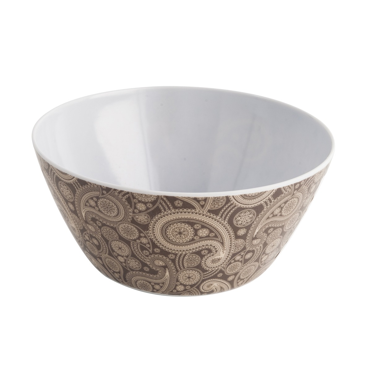 Saladier en mélamine motif damassé - 25 x 11 cm - Vert Saladier en mélamine motif damassé - 25 x 11 cm - Vert